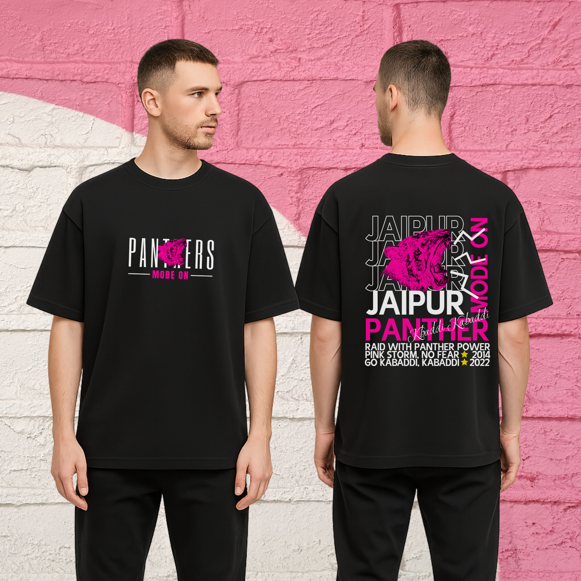 Jaipur Pink Panthers Oversized Standard T-Shirt