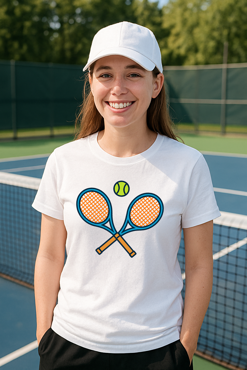 Tennis Rocket Unisex Basic T-Shirt