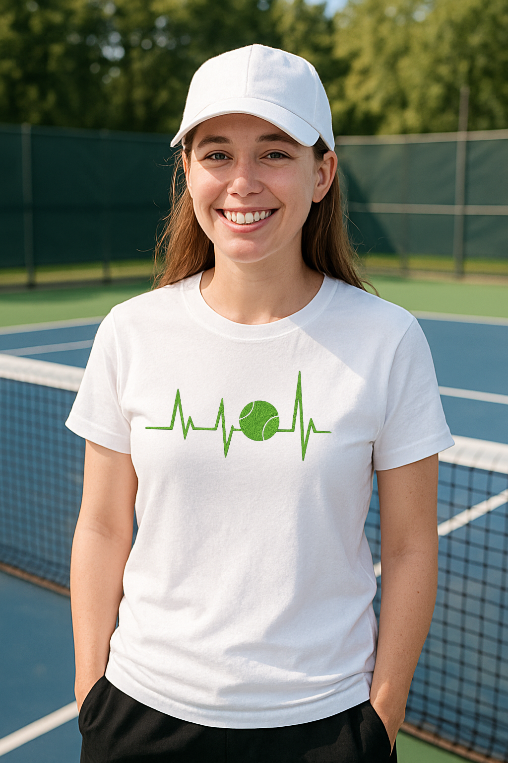 Tennis Is My Hartbeat Unisex Basic T-Shirt